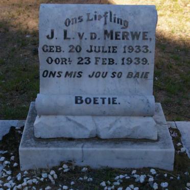 MERWE J.L., v.d. 1933-1939