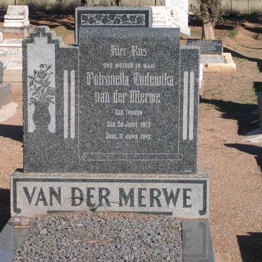 MERWE Petronella Lodewika, van der nee THERON 1879-1943