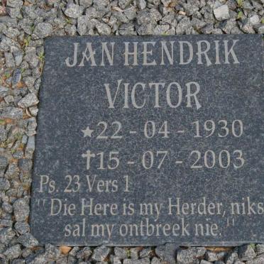 VICTOR Jan Hendrik 1930-2003