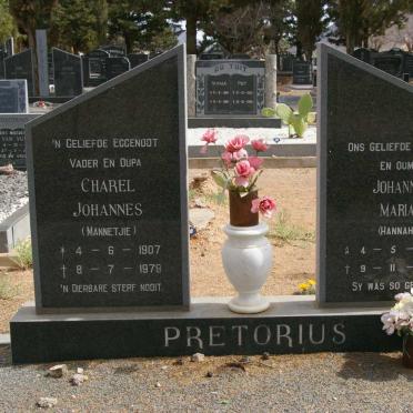 PRETORIUS Charel Johannes 1907-1979 &amp; Johanna Maria 1917-1997