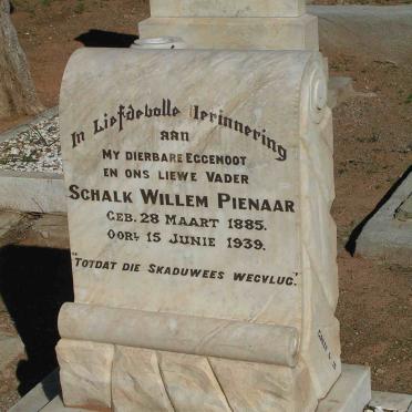 PIENAAR Schalk Willem 1885-1939