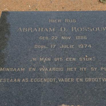 ROSSOUW Abraham O. 1886-1974