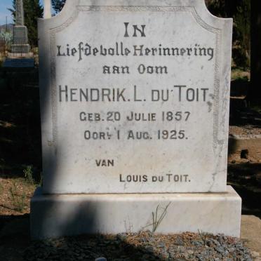 TOIT Hendrik L., du 1857-1925