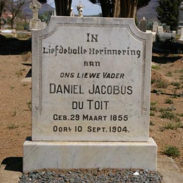 TOIT Daniel Jacobus, du 1855-1904