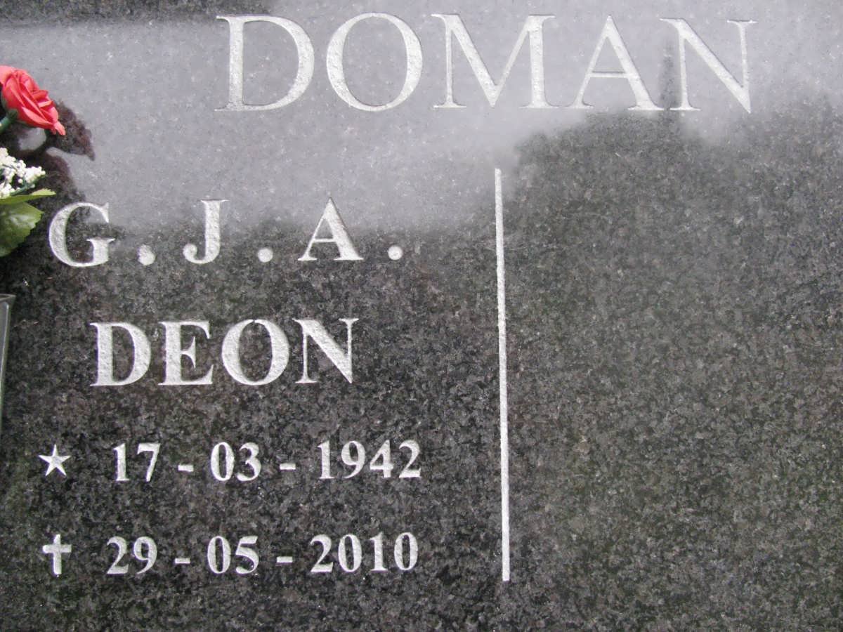 DOMAN G.J.A. 1942-2010