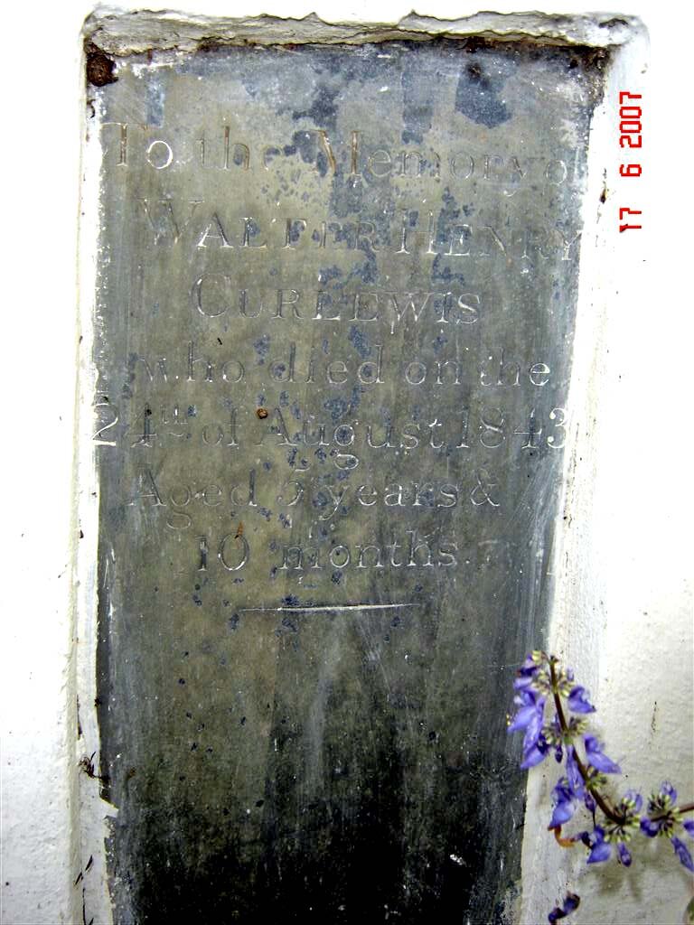 CURLEWIS Walter Henry -1843