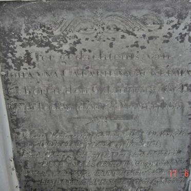 ACKERMAN Johanna Catharina 1840-185?