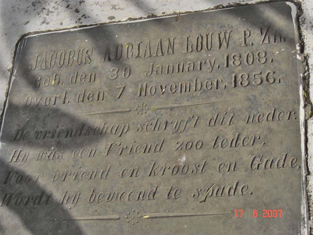 LOUW Jacobus Adriaan 1808-1856