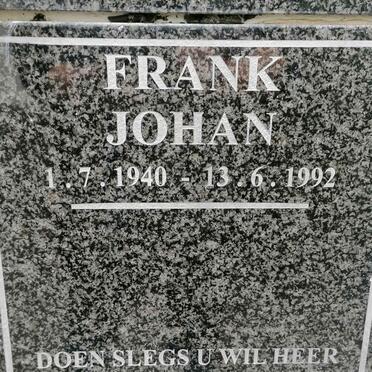 FRANK Johan 1940-1992
