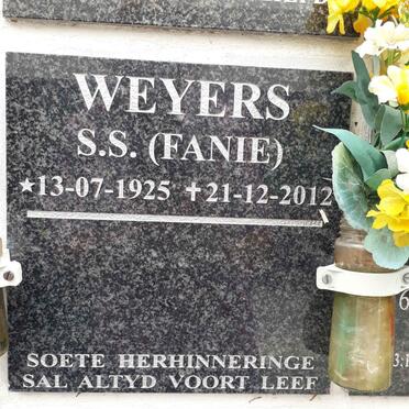 WEYERS S.S. 1925-2012