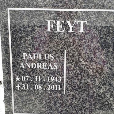 FEYT Paulus Andreas 1943-2011