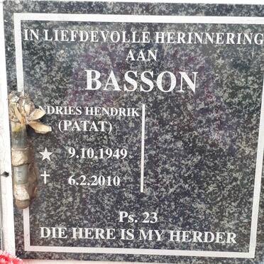 BASSON Andries Hendrik 1949-2010