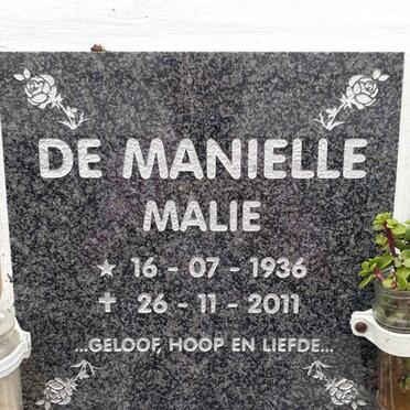 MANIELLE Malie, de 1936-2011