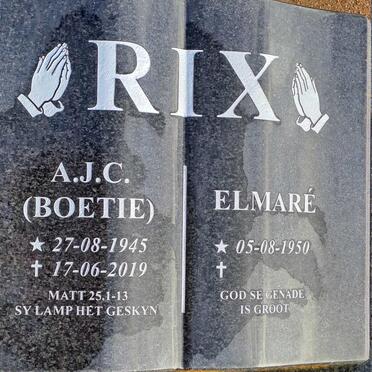 RIX A.J.C. 1945-2019 &amp; Elmare 1950-