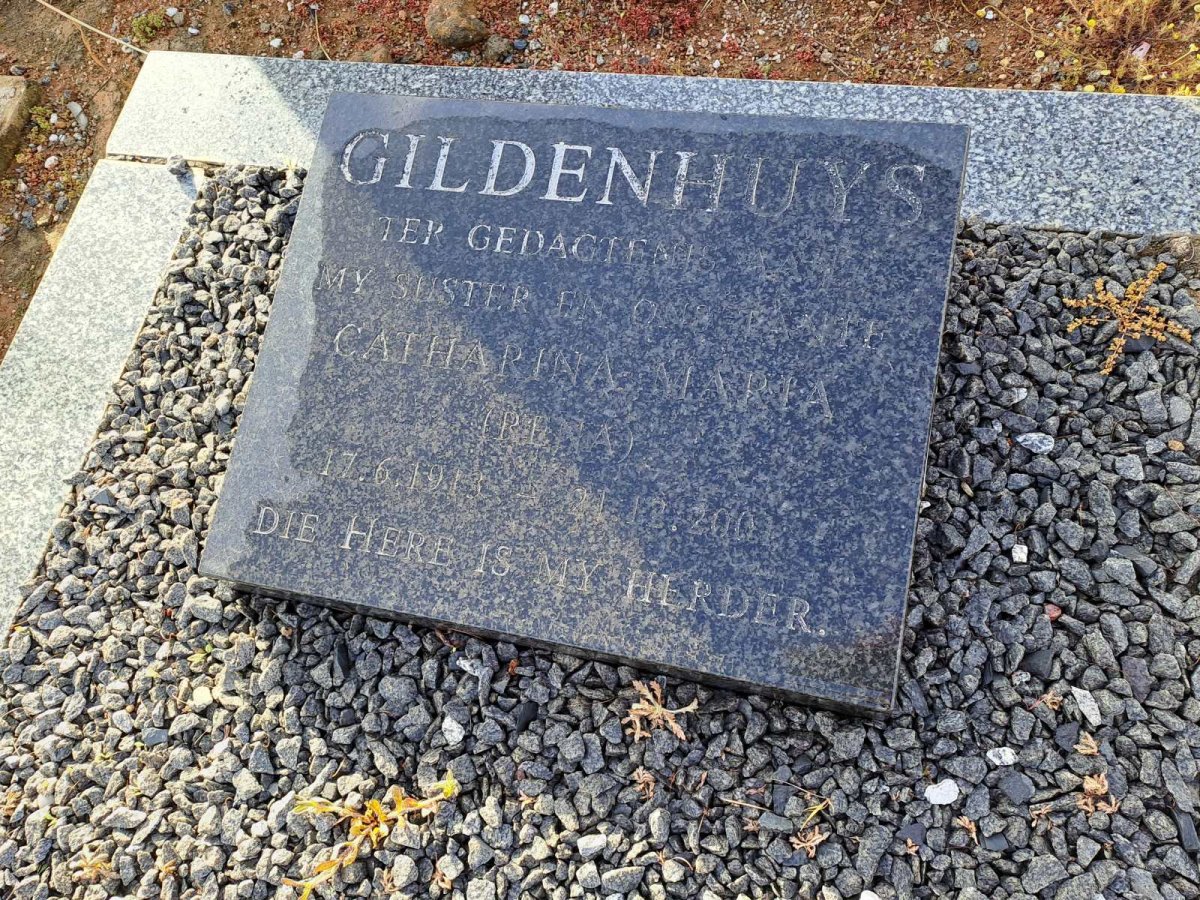 GILDENHUYS Catharina Maria 1913-2001