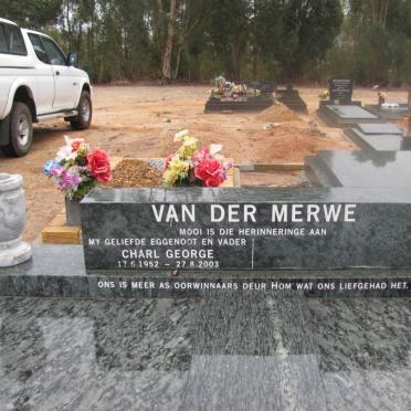 MERWE Charl George, van der 1952-2003