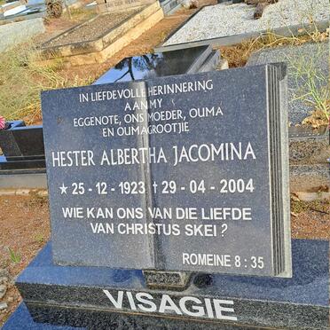 VISAGIE Hester Albertha Jacomina 1923-2004