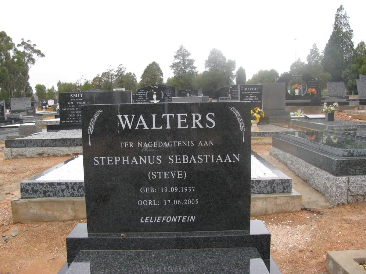 WALTERS Stephanus Sebastiaan 1937-2005