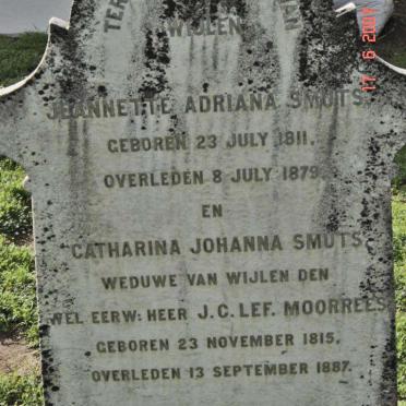 SMUTS Jeanette Adriana 1811-1879 :: Catharina Johanna SMUTS 1815-1887