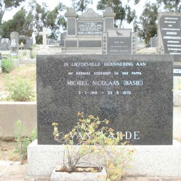 AARDE Michiel Nicolaas, van 1918-1970