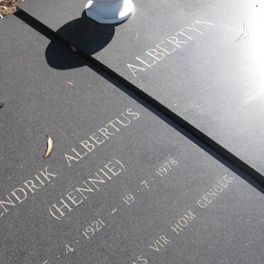 ALBERTYN Hendrik Albertus 1921-1978