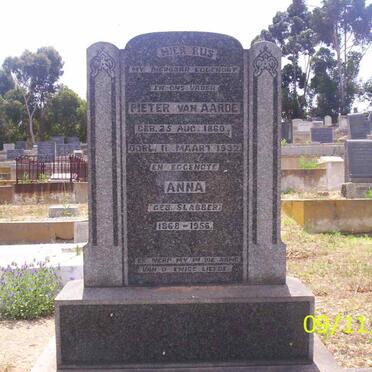 AARDE Pieter, van 1860-1932 &amp; Anna  SLABBER 1868-1956