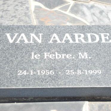 AARDE Le Febre M., van 1956-1999