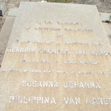 AARDE Hendrik Jacobus, van 1893-1964 &amp; Susanna Philippina  MEIRING 1907-1978