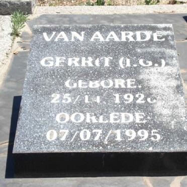 AARDE Gerrit, van 192?-1909