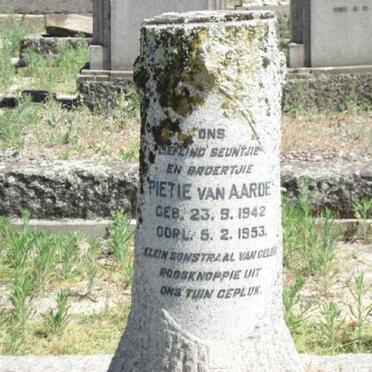 AARDE Pietie, van 1942-1953