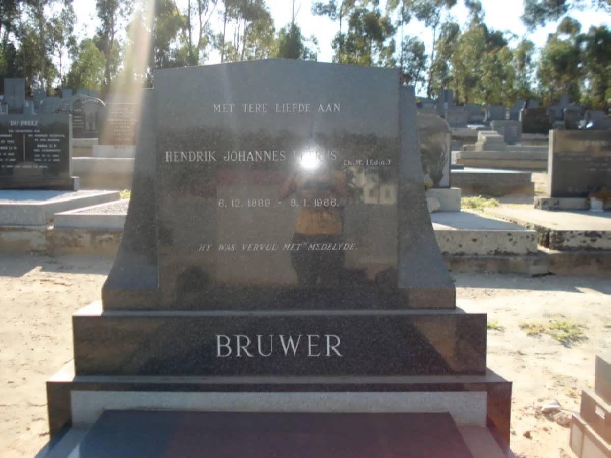 BRUWER Hendrik Johannes Petrus 1889-1966