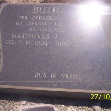 BOTHA Marthinus J.J. 1906-1978