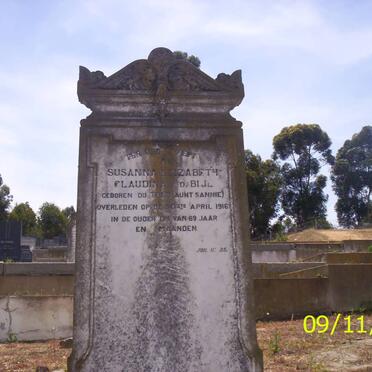 BIJL Susanna Elizabeth Glaudina, van der nee DU TOIT -1916