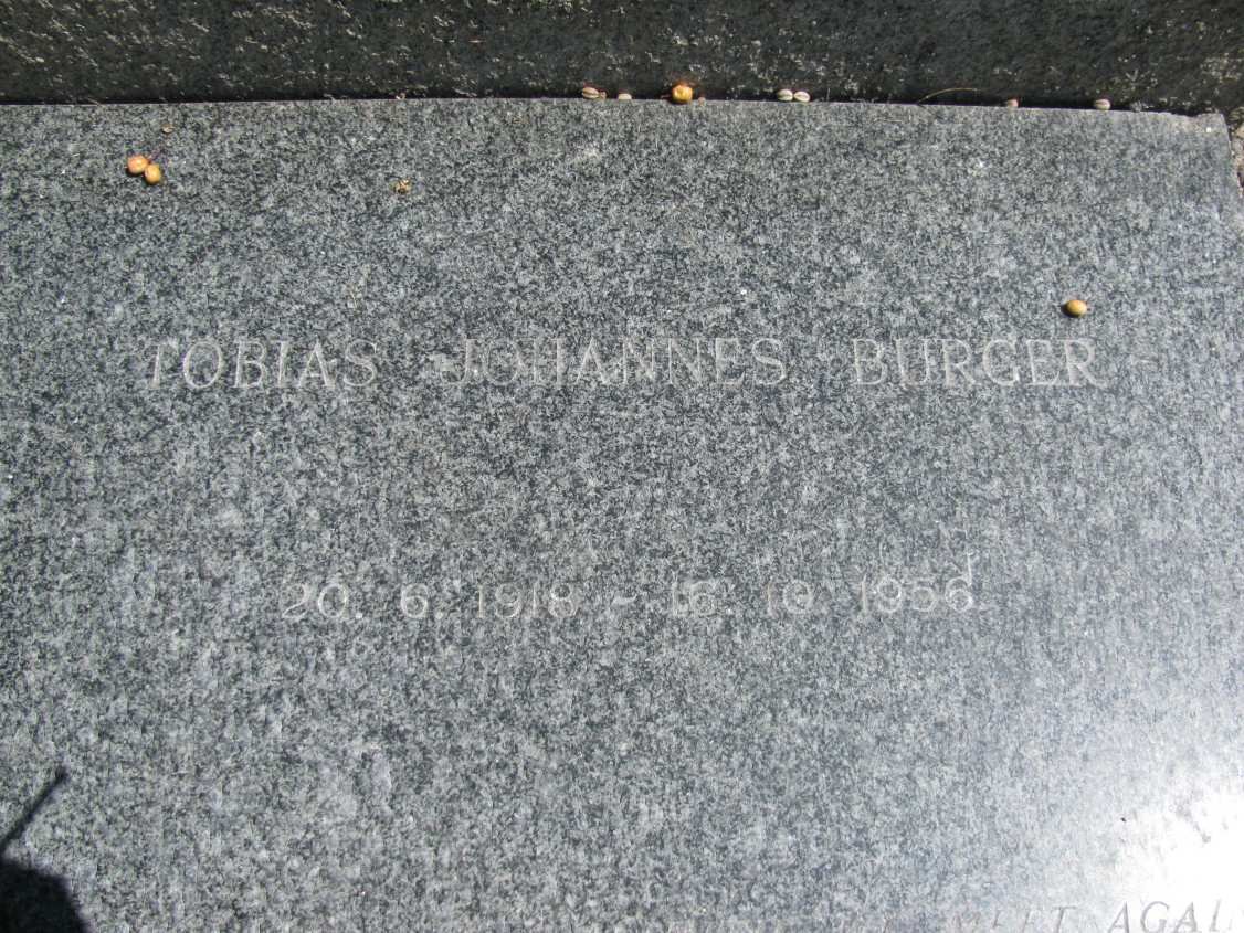 BURGER Tobias Johannes 1918-1956