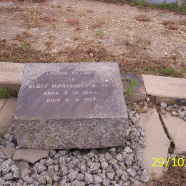 BERGH Oloff Marthinus 1844-1917