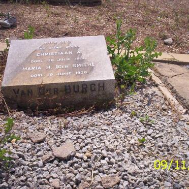 BURGH Christiaan A., van der -1935 &amp; Maria H. SMITH -1930