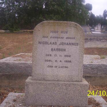 BASSON Nicholaas Johannes 1902-1958