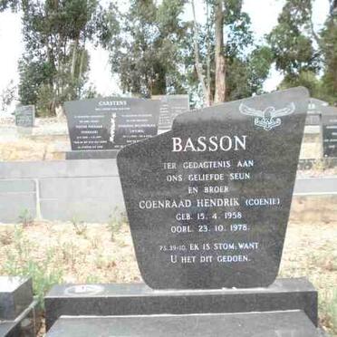 BASSON Coenraad Hendrik 1958-1978