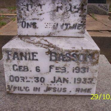 BASSON Fanie 1931-1933