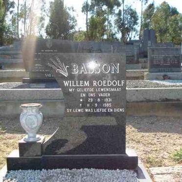 BASSON Willem Roedolf 1931-1985
