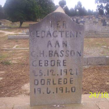 BASSON C.H. 1921-1940