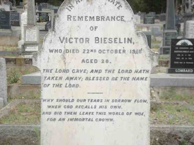 BIESELIN Victor -1918