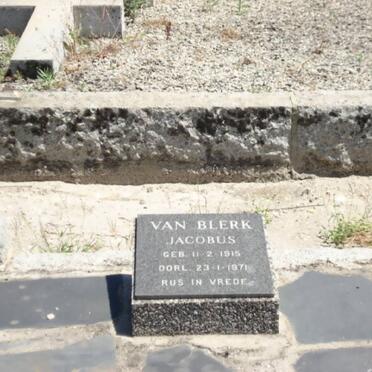 BLERK Jacobus, van 1915-1971