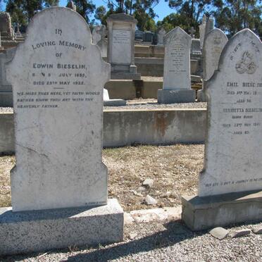 BIESELIN Edwin 1885-1925 :: BIESELIN Emil -1906 &amp; Henrietta BURN -1941