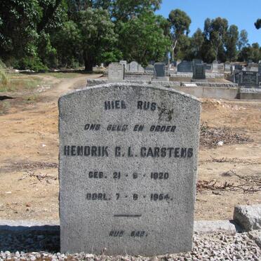 CARSTENS Hendrik C.L. 1920-1954