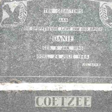 COETZEE Danie 1898-1944