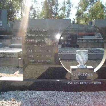 COETZEE Gert Andries 1926-1979
