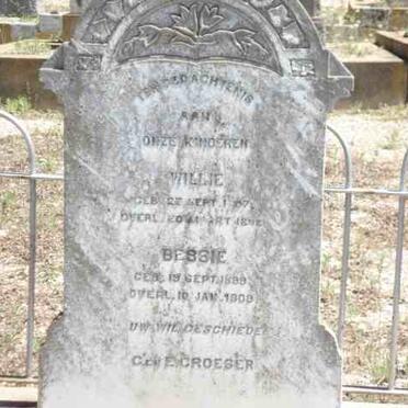 CROESER Willie 1807-1898 :: CROESER Bessie 1899-1909