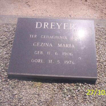 DREYER Gezina Maria 1906-1976