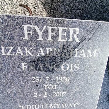 FYFER Izak Abraham Francois 1950-2007